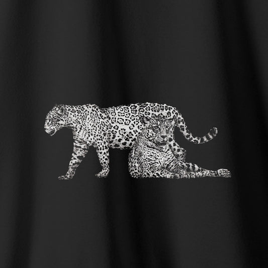 Camiseta Amazônia ONÇAFARI DUAS ONÇAS - PRETO - cód 2060