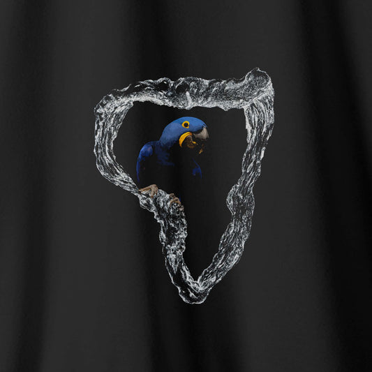 Camiseta Amazônia ONÇAFARI ARARA ÁRVORE - PRETO - cód 2070