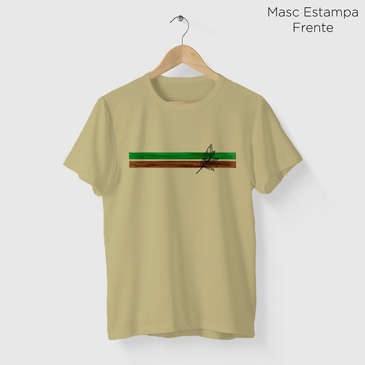 Camiseta Amazônia ISC LISTRAS TERRA - AREIA ESTONADO - cód 0174