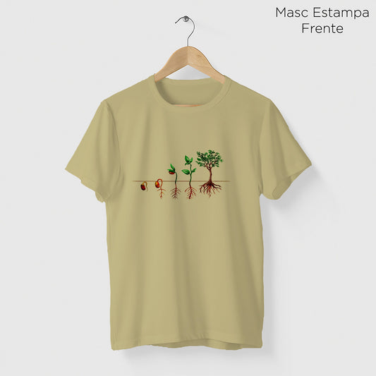 Camiseta Amazônia ISC PLANTE UMA SEMENTE – AREIA ESTONADO - cód 1168