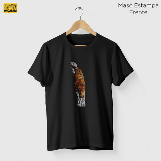 Camiseta Amazônia ONÇAFARI TRONCO - PRETO - cód 2072