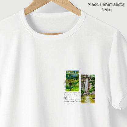 Camiseta Amazônia SERRA DA CANASTRA - CACHOEIRA CASCA D'ANTA - BRANCO - cód 2011