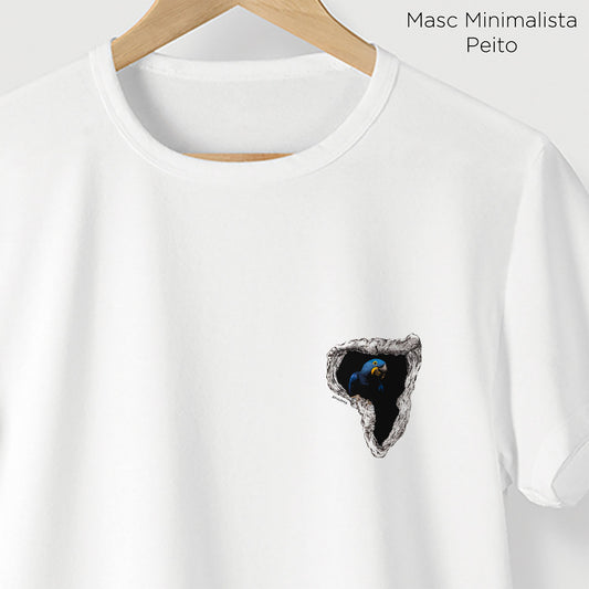 Camiseta Amazônia ARARA ÁRVORE - BRANCO - cód 2070