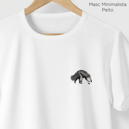 Camiseta Amazônia CHAPADA DIAMANTINA - TAMANDUÁ BANDEIRA - BRANCO - cód 10006