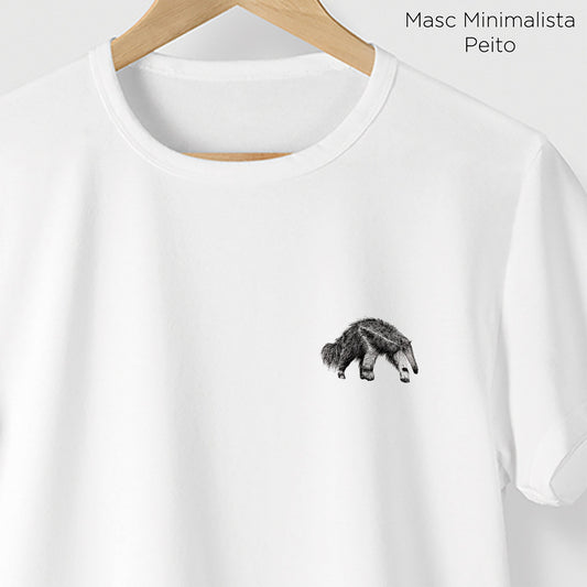 Camiseta Amazônia CHAPADA DIAMANTINA - TAMANDUÁ BANDEIRA - BRANCO - cód 10006