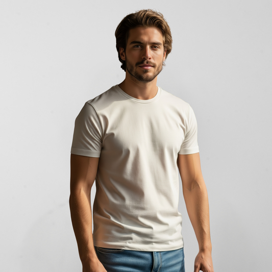 Camiseta Algoodão Ultra Soft Off White - cód LF010