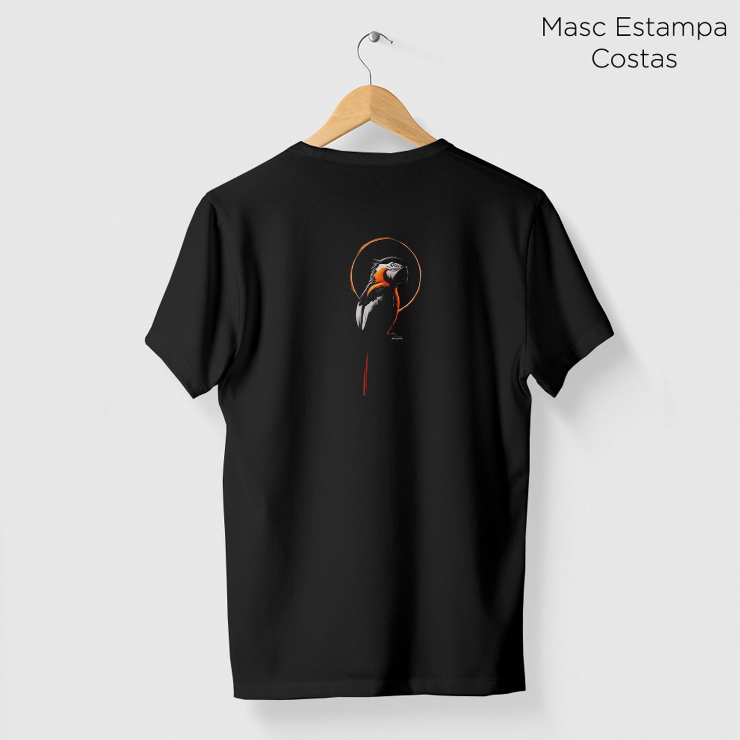 Camiseta Amazônia MACAW SUN - PRETO - cód 2091