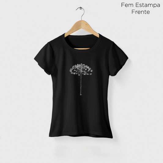 Camiseta Amazônia ARAUCÁRIA - PRETO - cód 10502