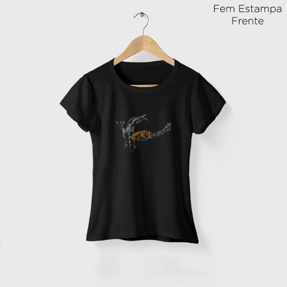 Camiseta Amazônia ONÇAFARI EM PAZ - PRETO - cód 2071