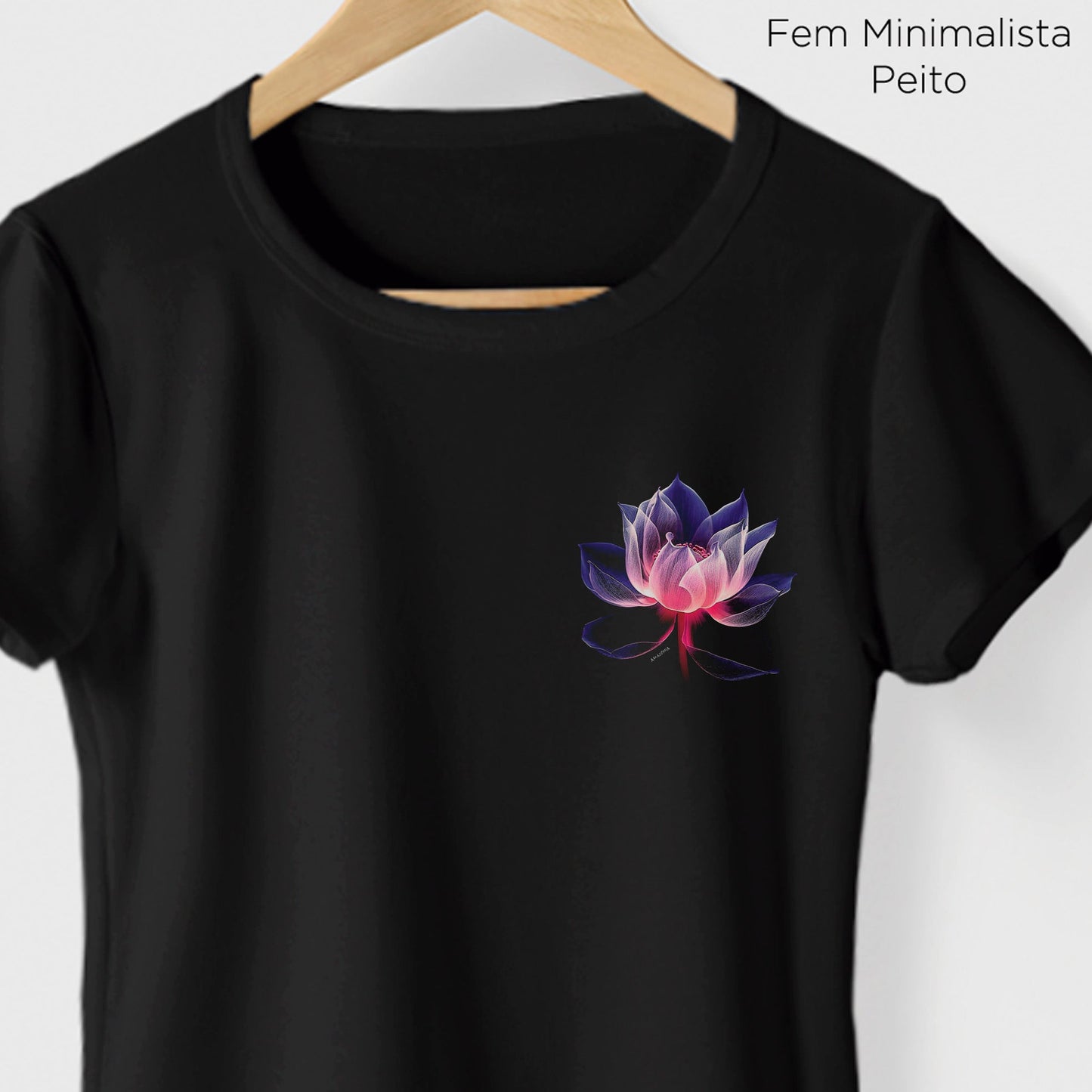 Camiseta Amazônia LOTUS – PRETO - cód 2085
