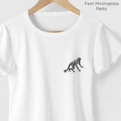 Camiseta Amazônia CAPARAÓ - MURIQUI - BRANCO - cód 10553