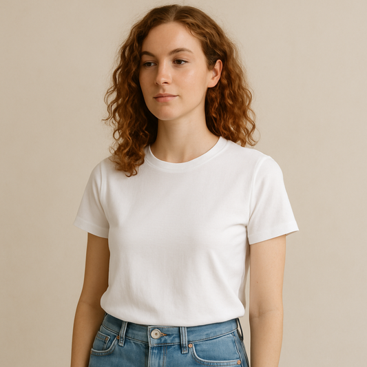 Kit 2 Camisetas Algoodão Ultra Soft Branco - cód L023
